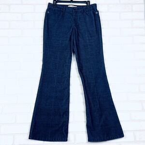 Tommy Hilfiger Jeans Womens Size 6 Corduroy Flare Leg Dark‎ Wash Pants